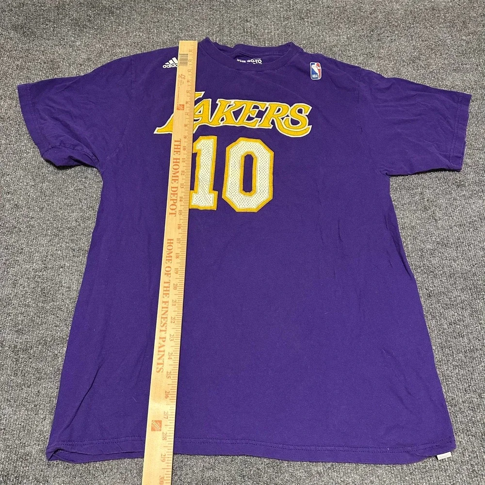Adidas Los Angeles Lakers Steve Nash 10 The Go-To Tee Purple Mens Large